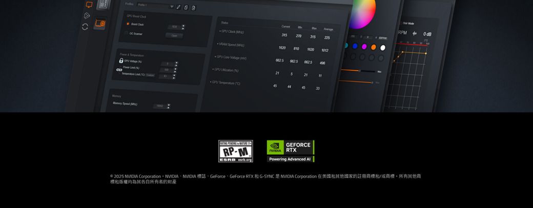 M  315 315 101     496 & 2    45 FORCERPM  RTXPowering Advanced Al2025 NVIDIA Corporation NVIDIA NVIDIA GeForce GeForce RTX G-SYNC NVIDIA Corporation E和版權均為其各自所有者的財產