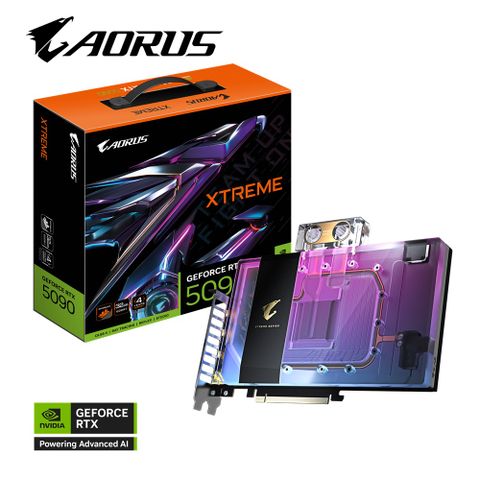 技嘉 AORUS GeForce RTX 5090 XTREME WATERFORCE WB 32G 顯示卡