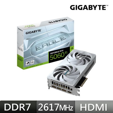 技嘉GIGABYTE GeForce RTX5060 Ti EAGLEOC ICE-8GD 顯示卡