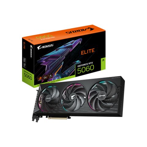 技嘉GIGABYTE AORUS GeForce RTX 5060 ELITE 8GB 顯示卡