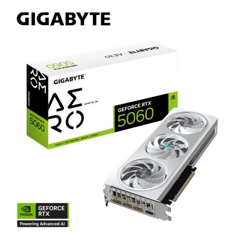 技嘉 GeForce RTX 5060 AERO OC 8G 顯示卡