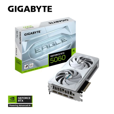 技嘉 GeForce RTX 5060 EAGLE OC ICE 8G 顯示卡