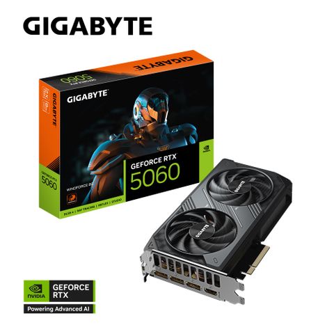 GIGABYTE 技嘉 GeForce RTX 5060 WINDFORCE 8G 顯示卡