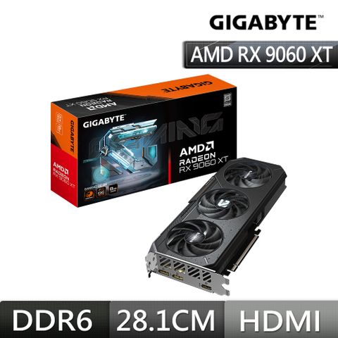 GIGABYTE 技嘉 GAMING Radeon RX 9060 XT OC 8GB 顯示卡