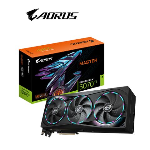 技嘉 AORUS RTX 5070 Ti MASTER 16G 顯示卡+技嘉GP UD1000GM電供+技嘉 Z890 AORUS ELITE WIFI7主機板