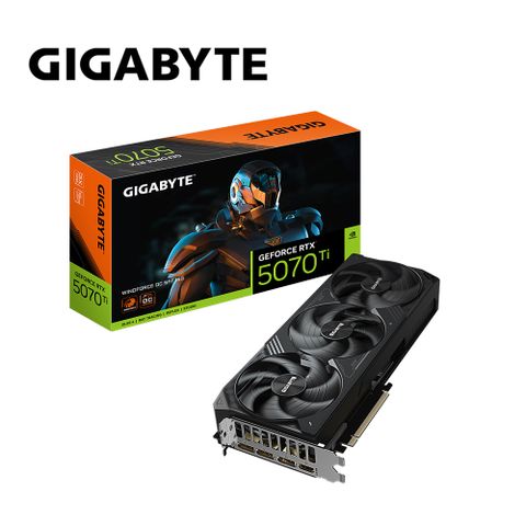 技嘉 RTX 5070 Ti WINDFORCE OC SFF 16G 顯示卡+技嘉 GP-UD750GM+技嘉 B850M GAMING X WIFI6E 主機板