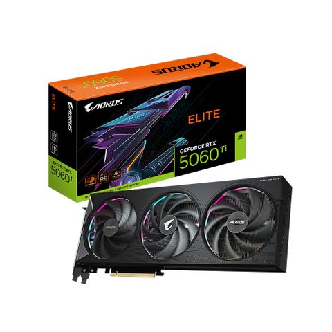 技嘉 AORUS RTX 5060 Ti ELITE 16G 顯示卡+技嘉 GP-UD750GM PG5 電源供應器