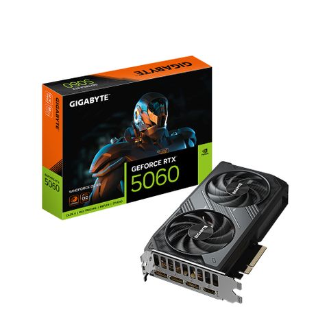 技嘉 RTX5060 WINDFORCE OC 8G 顯示卡+羅技 M240 無線靜音藍牙滑鼠