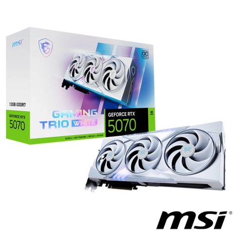 MSI 微星 GeForce RTX 5070 12G GAMING TRIO OC WHITE 顯示卡 組合