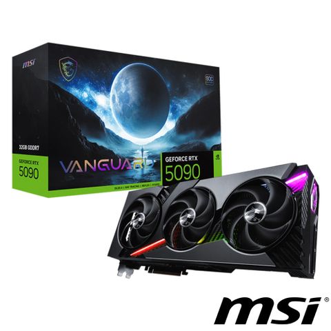 MSI 微星 GeForce RTX 5090 32G VANGUARD SOC 顯示卡 組合