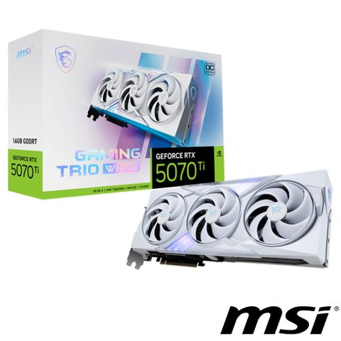 MSI 微星 GAMING TRIO GeForce RTX 5070 Ti 16G OC WHITE 顯示卡 組合