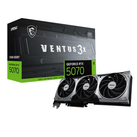 微星MSI GeForce RTX 5070 12G VENTUS 3X OC 顯示卡
