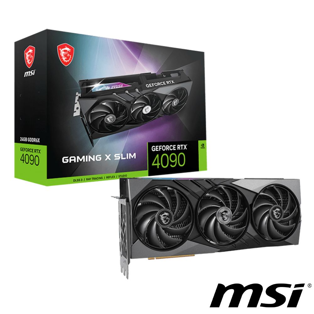 MSI 微星  GeForce RTX 4090 GAMING X SLIM 24G 顯示卡