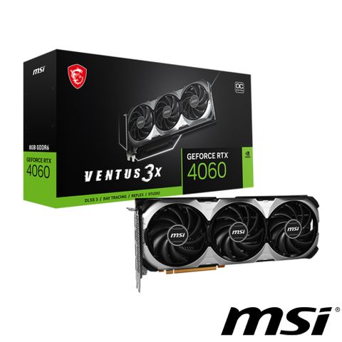 MSI 微星 GeForce RTX 4060 VENTUS 3X 8G OC 顯示卡