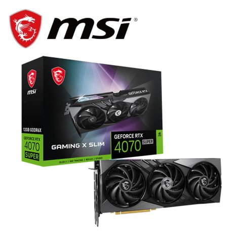 MSI 微星 RTX4070 SUPER 12G GAMING X SLIM 顯示卡