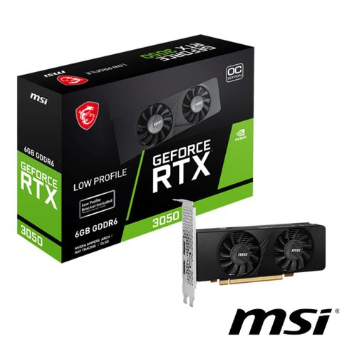 微星 GeForce RTX 3050 LP 6G OC 顯示卡