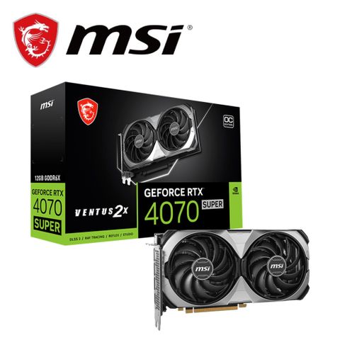 MSI 微星 MAG A650BN 銅牌 650W+ GeForce RTX 4070 SUPER 12G VENTUS 2X OC(組合1-1)