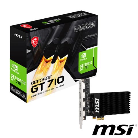 MSI 微星 GT 710 2GD3H 4HDMI 顯示卡