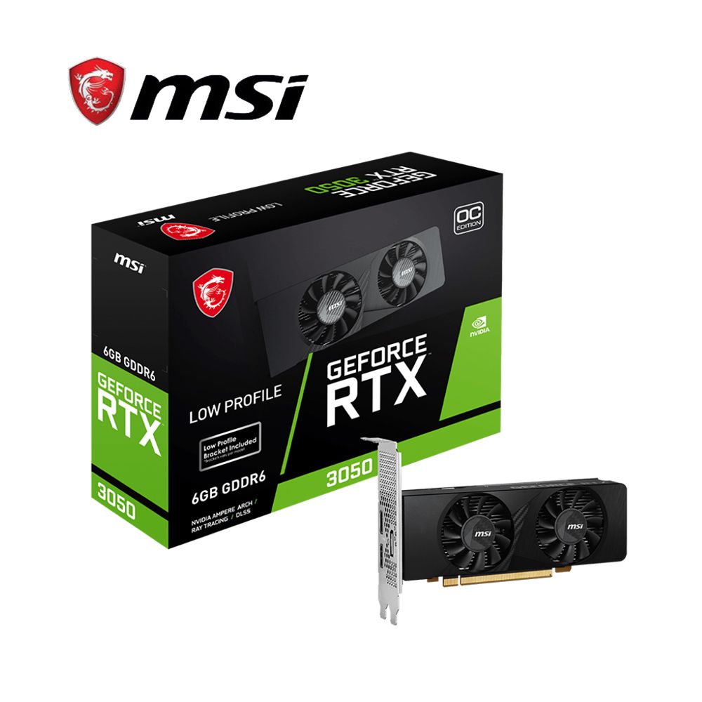 MSI 微星  RTX3050 LP 6G OC 顯示卡