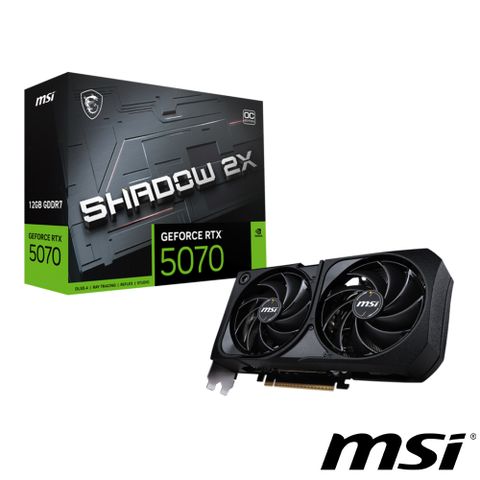 MSI 微星 GeForce RTX 5070 12G SHADOW 2X OC 顯示卡