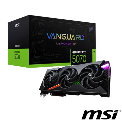 MSI 微星 GeForce RTX 5070 12G VANGUARD SOC LAUNCH EDITION 顯示卡