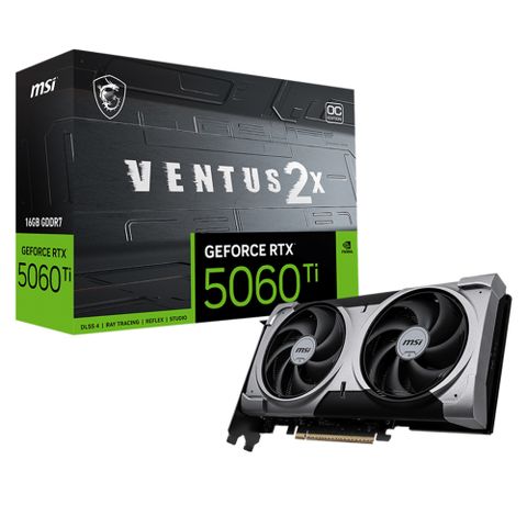 MSI GeForce RTX 5060 Ti 16G VENTUS 2X OC PLUS 顯示卡