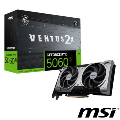 MSI 微星 GeForce RTX 5060 Ti 16G VENTUS 2X PLUS 顯示卡