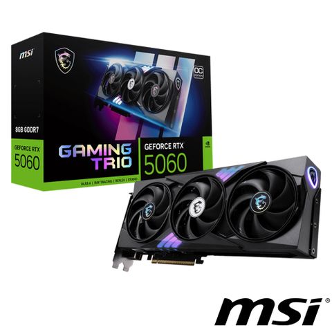 MSI GAMING TRIO GeForce RTX 5060 8GB OC 顯示卡