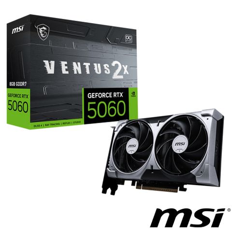 MSI 微星 VENTUS GeForce RTX 5060 8GB 2X OC 顯示卡