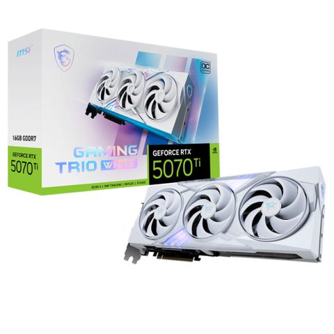 MSI GAMING TRIO GeForce RTX 5070 Ti 16G OC WHITE 顯示卡