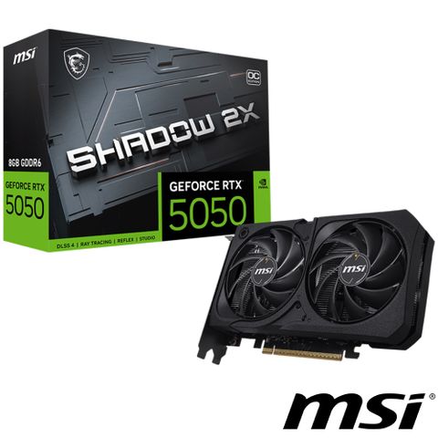 MSI GeForce RTX 5050 8G SHADOW 2X OC 顯示卡