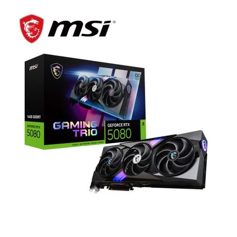 MSI 微星 RTX 5080 16G GAMING TRIO OC 顯示卡