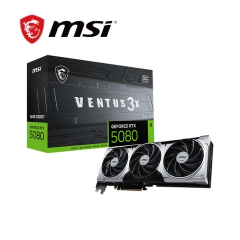 MSI 微星 RTX 5080 16G VENTUS 3X OC PLUS 顯示卡+全漢 Hydro GT PRO 1000W GEN5 電源供應器