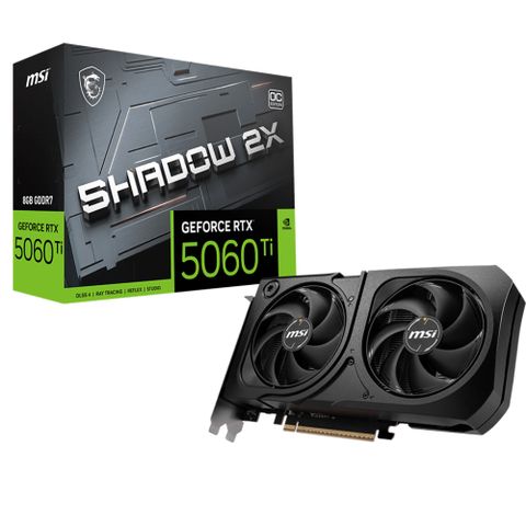MSI SHADOW GeForce RTX 5060 Ti 8G 2X OC PLUS 顯示卡