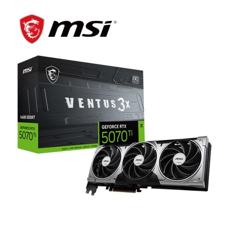 微星 RTX 5070 Ti 16G VENTUS 3X OC 顯示卡+微星 SUPRIM 滑鼠墊+羅技 G413 SE 機械式遊戲鍵盤