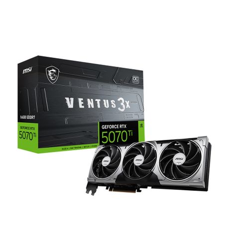 微星 RTX 5070 Ti 16G VENTUS 3X OC 顯示卡+微星 Vigor Gk50 電競鍵盤+Office 365個人版