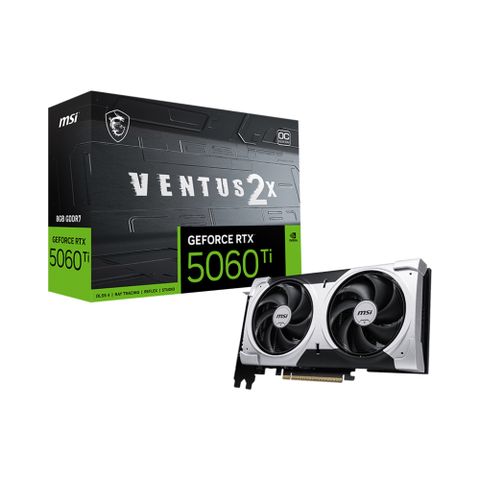 微星MSI RTX 5060 Ti 8G VENTUS 2X OC PLUS顯示卡