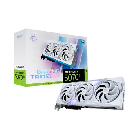 微星MSI RTX 5070 Ti 16G GAMING TRIO OC WHITE顯示卡