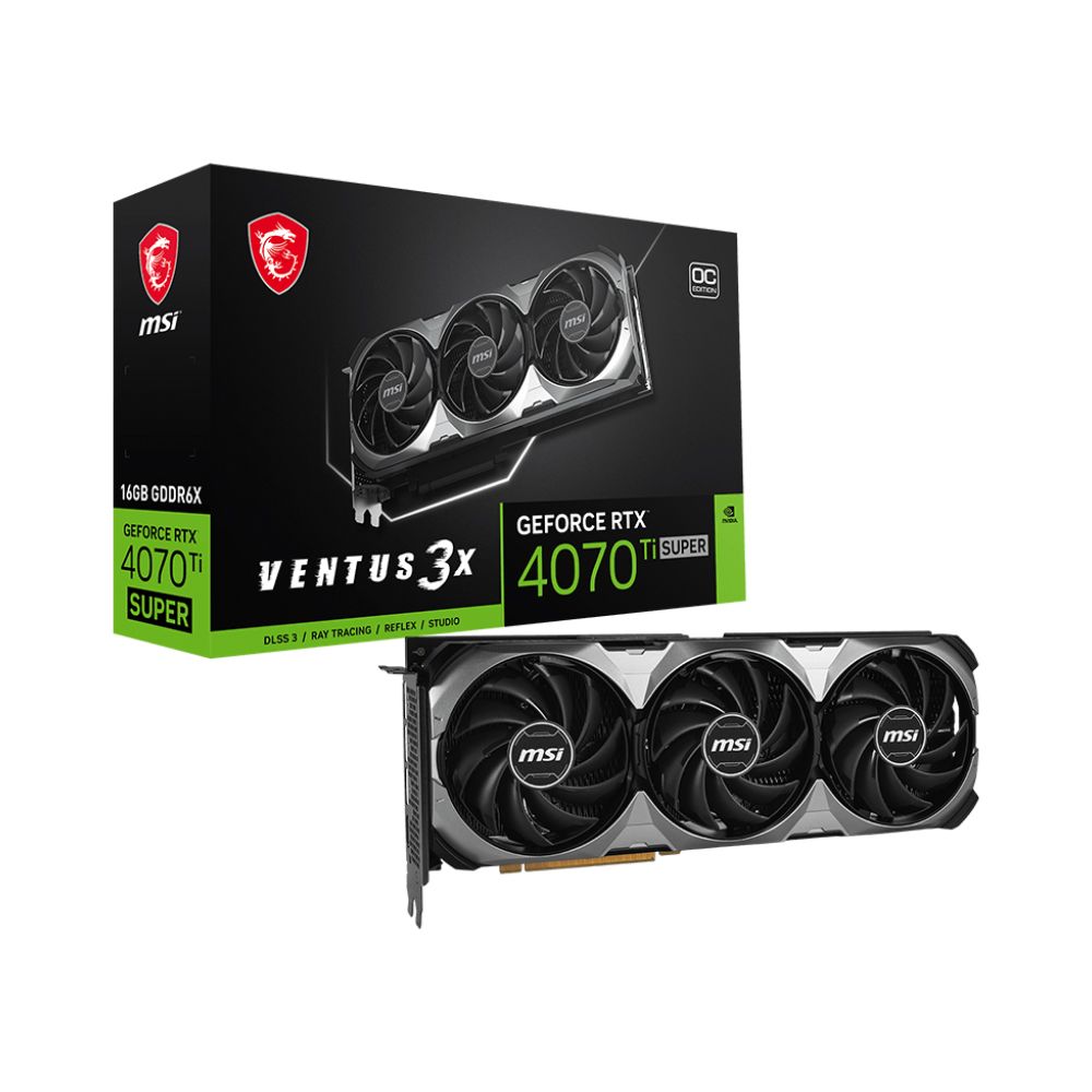 MSI 微星  RTX4070 Ti SUPER 16G VENTUS 3X OC 顯示卡