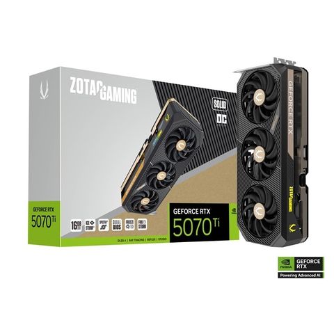ZOTAC GAMING GeForce RTX 5070 Ti SOLID CORE OC 顯示卡組合