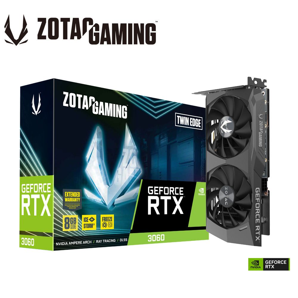 ZOTAC GAMING GeForce RTX 3060 Twin Edge 8GB顯示卡- PChome 24h購物