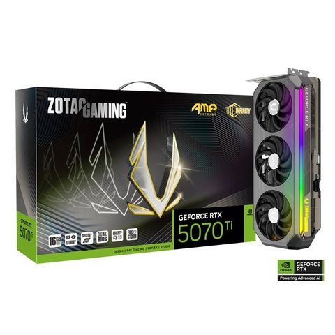 ZOTAC GAMING GeForce RTX 5070 Ti AMP Extreme INFINITY 顯示卡