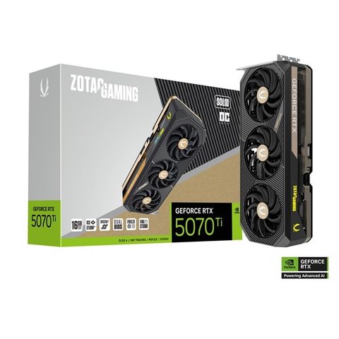 ZOTAC GAMING GeForce RTX 5070 Ti SOLID OC 顯示卡