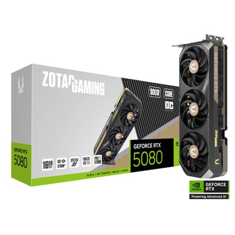 ZOTAC GAMING GeForce RTX 5080 SOLID CORE OC 顯示卡