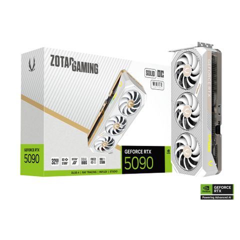 ZOTAC GAMING GeForce RTX 5090 SOLID OC White Edition 顯示卡