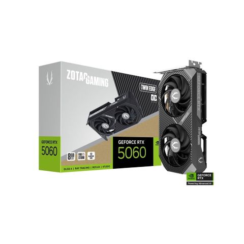 ZOTAC GAMING GeForce RTX 5060 Twin Edge OC 8G 顯示卡