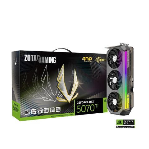 ZOTAC 索泰 RTX 5070TI AMP Extreme INFINITY 16G 顯示卡+技嘉 GP-UD1000GM PG5 2.0 金牌
