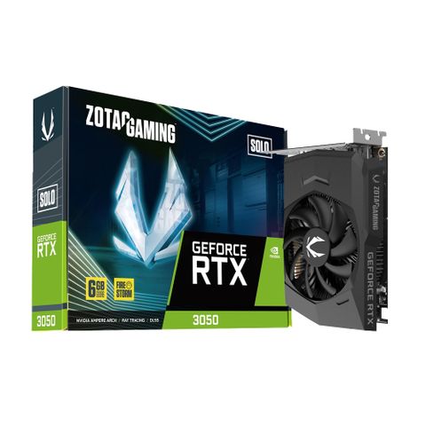 ZOTAC 索泰 RTX3050 6GB GDDR6 Solo 顯示卡+羅技 MK240 NANO 無線滑鼠鍵盤組