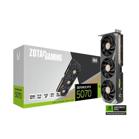 ZOTAC GAMING GeForce RTX 5070 SOLID 顯示卡+ZOTAC GAMING XL 電競鼠墊