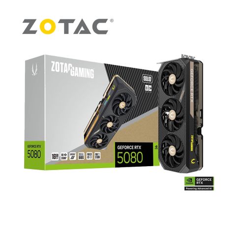ZOTAC 索泰 RTX5080 SOLID OC 顯示卡